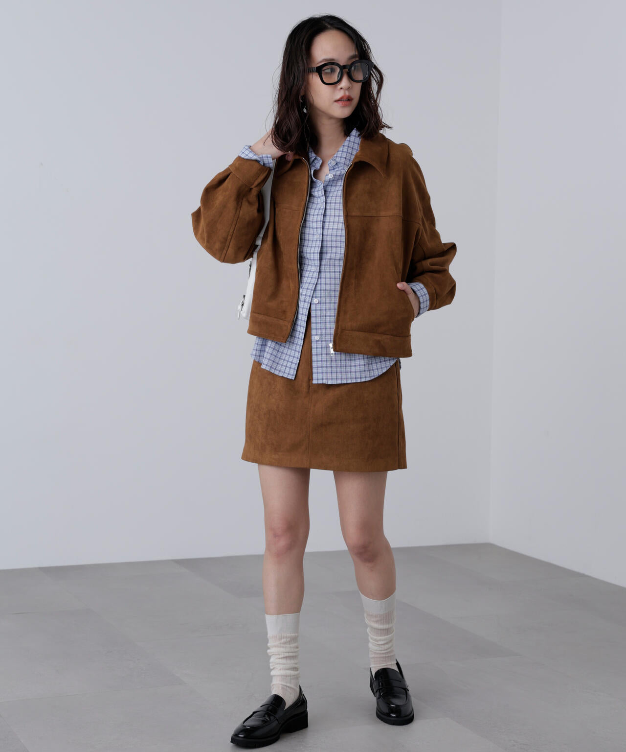 合皮ミニスカート