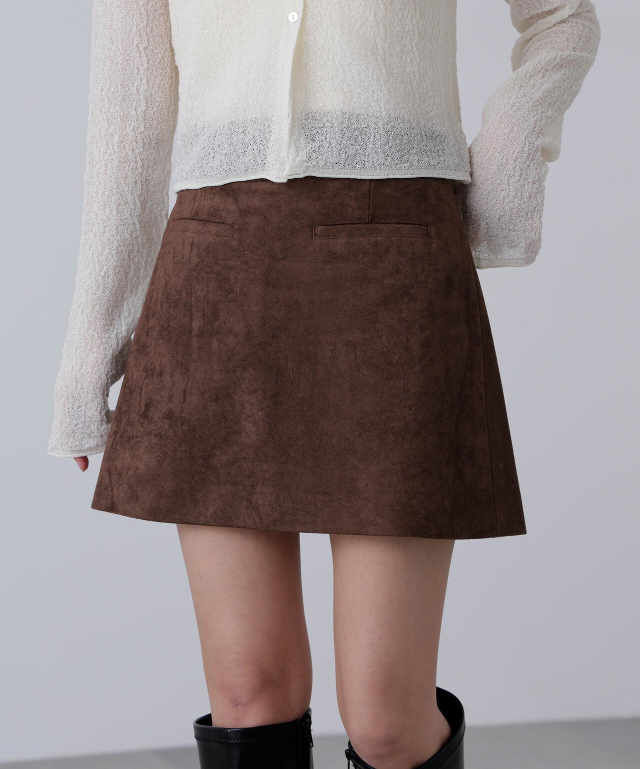 フェイクスウェードポケットミニスカート