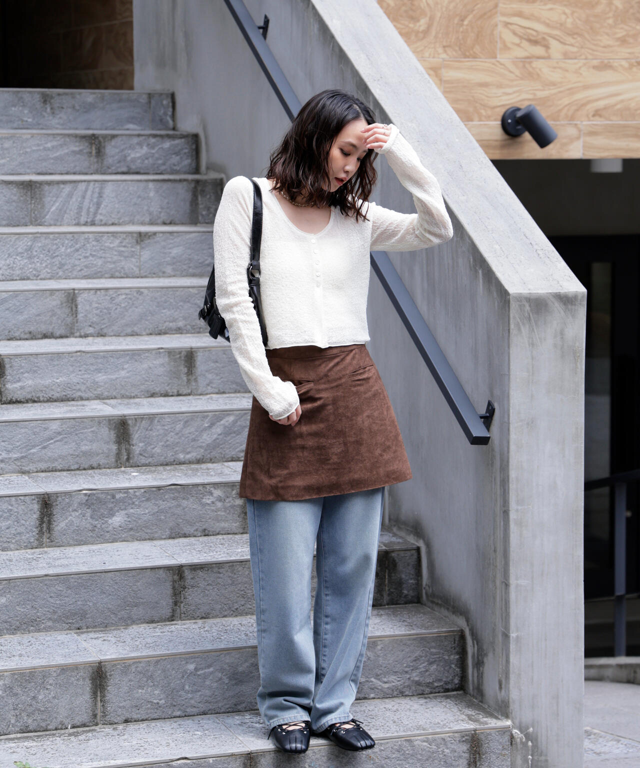 フェイクスウェードポケットミニスカート