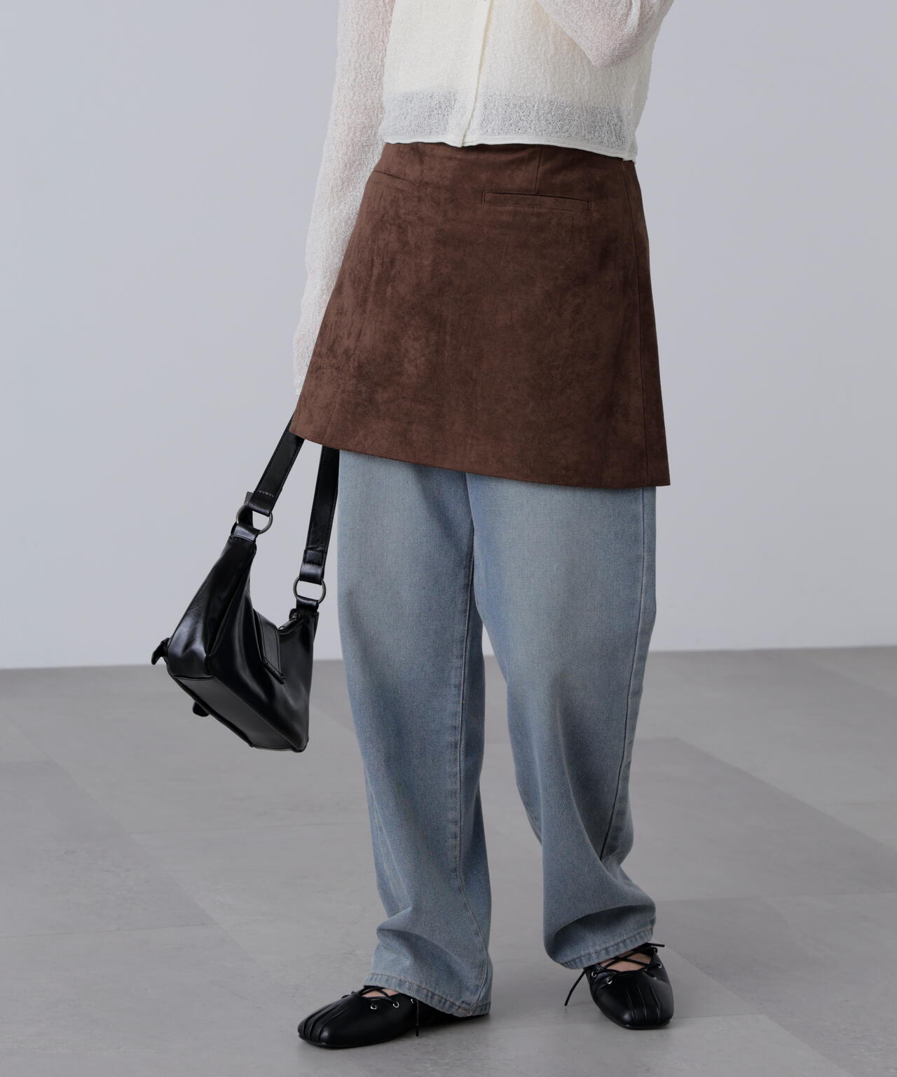 フェイクスウェードポケットミニスカート