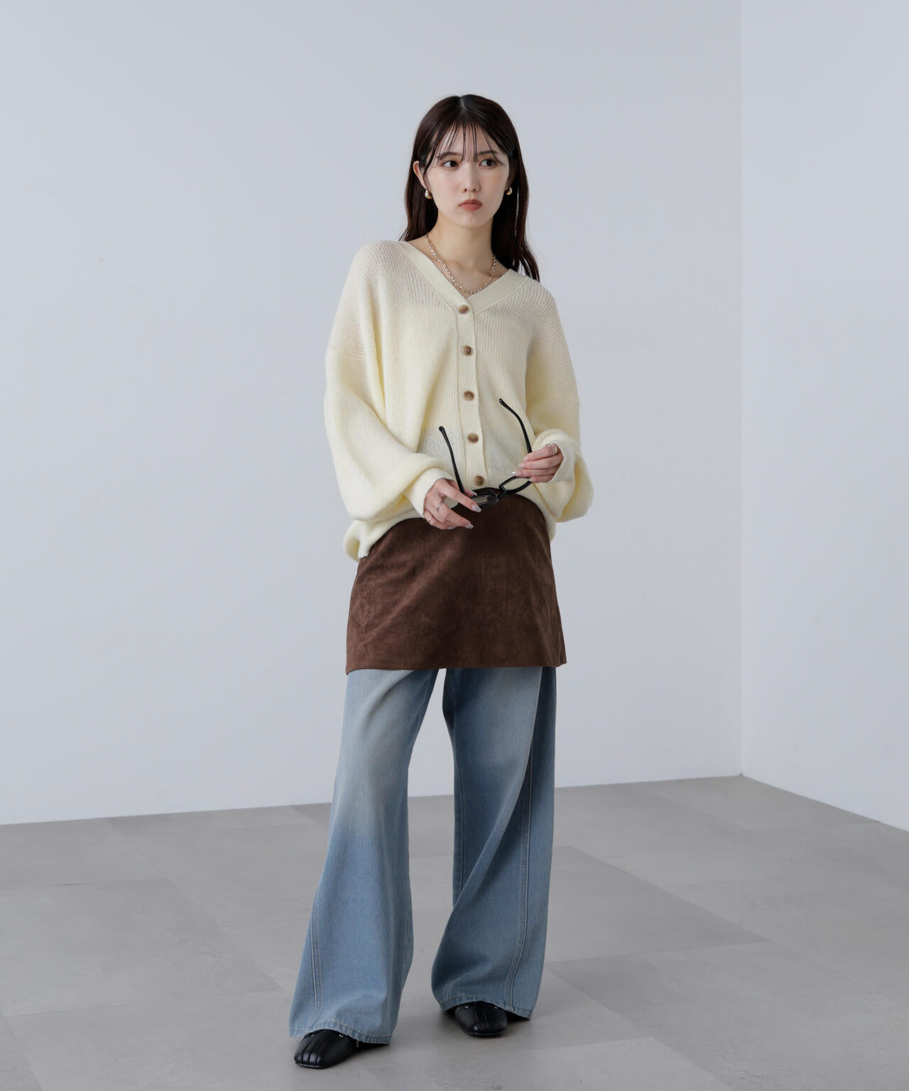 フェイクスウェードポケットミニスカート