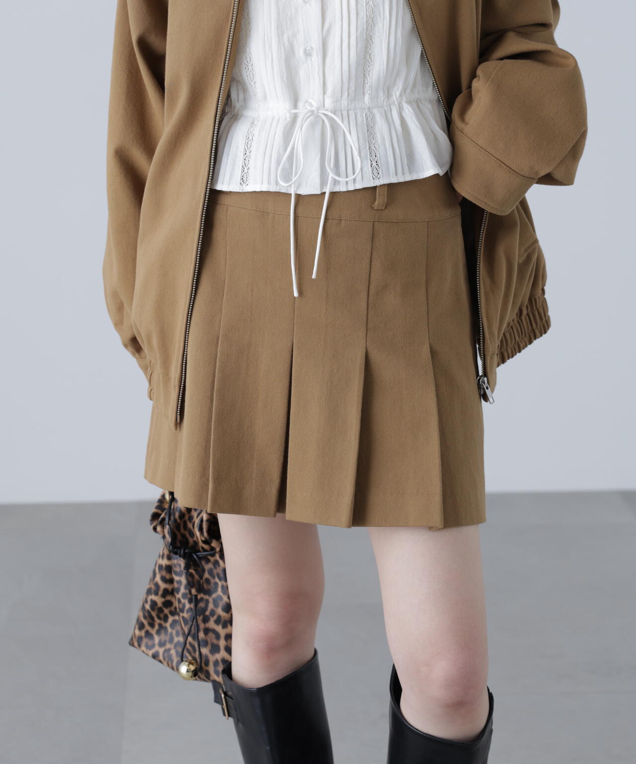 〈セットアップ対応〉プリーツミニスカート