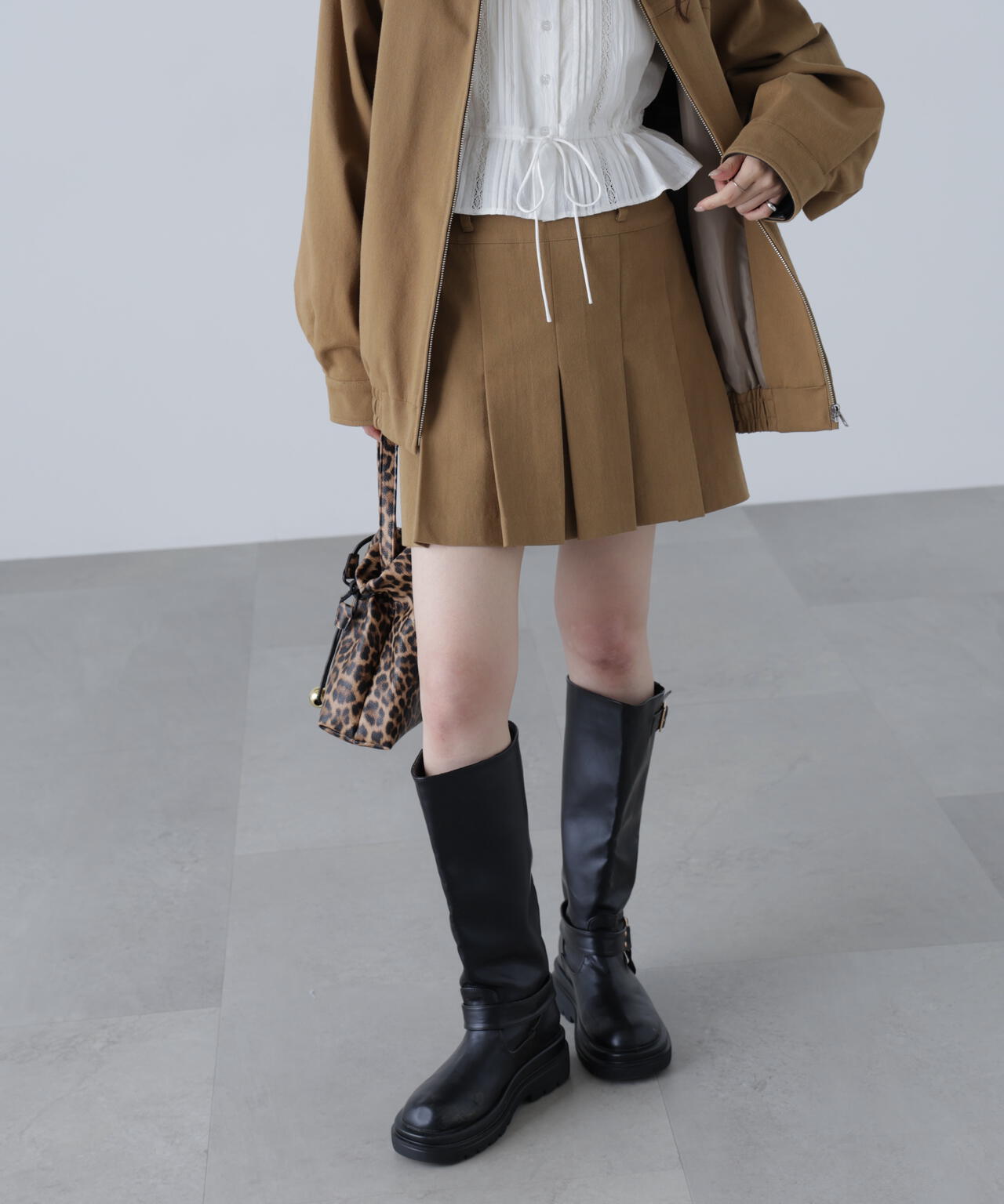 〈セットアップ対応〉プリーツミニスカート