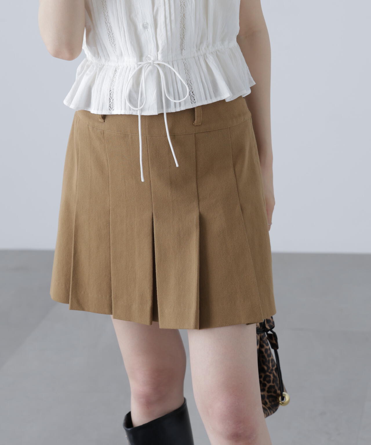 〈セットアップ対応〉プリーツミニスカート