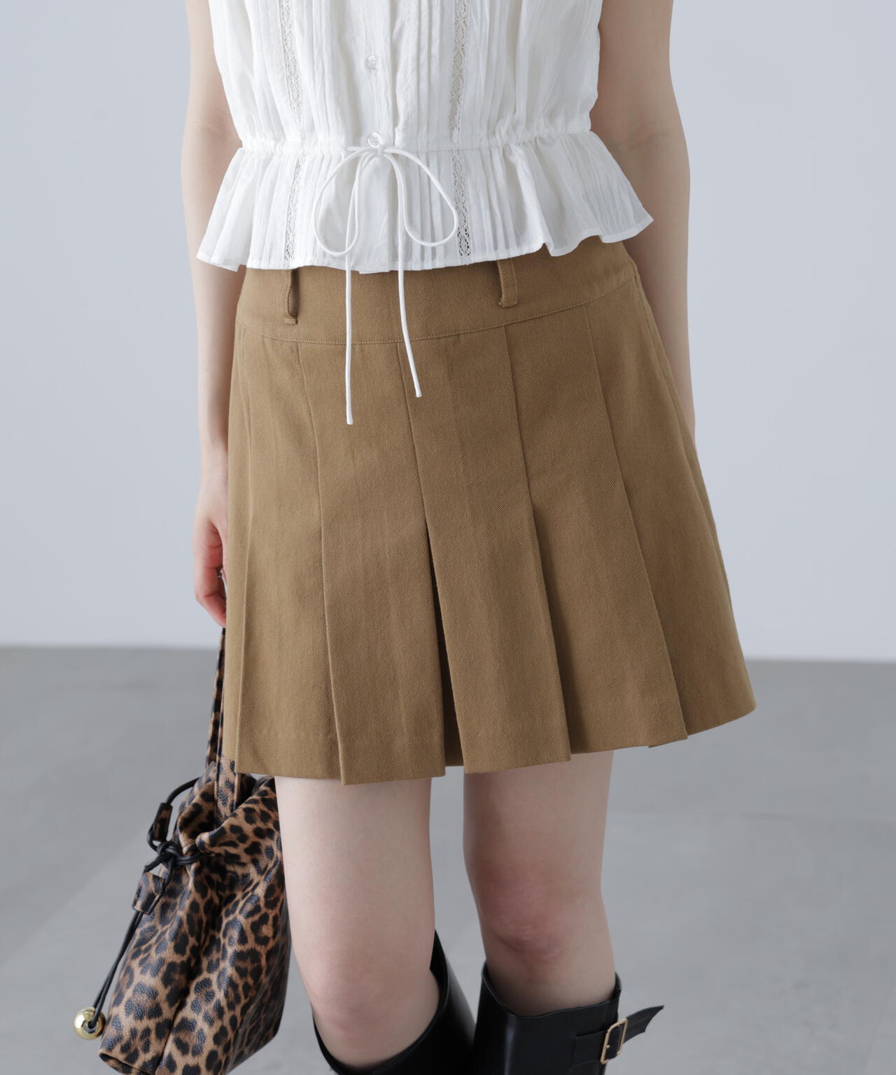 〈セットアップ対応〉プリーツミニスカート