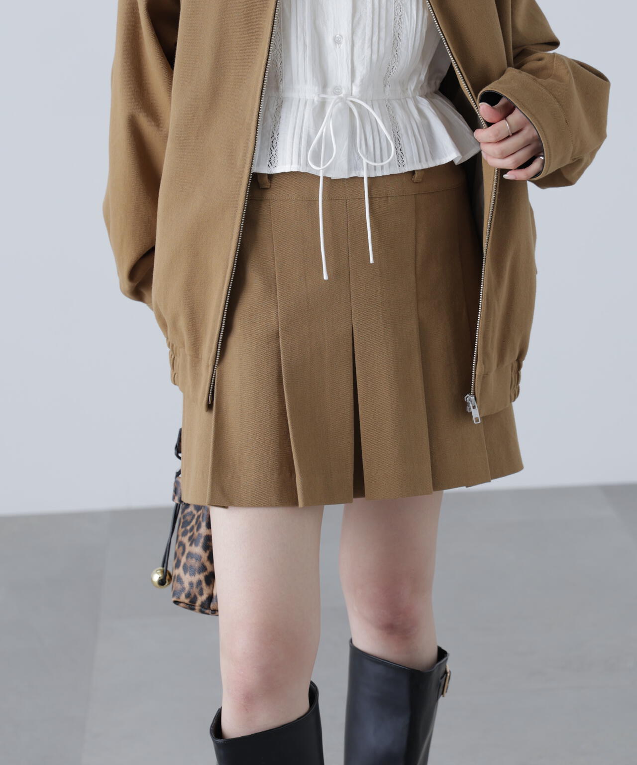 〈セットアップ対応〉プリーツミニスカート