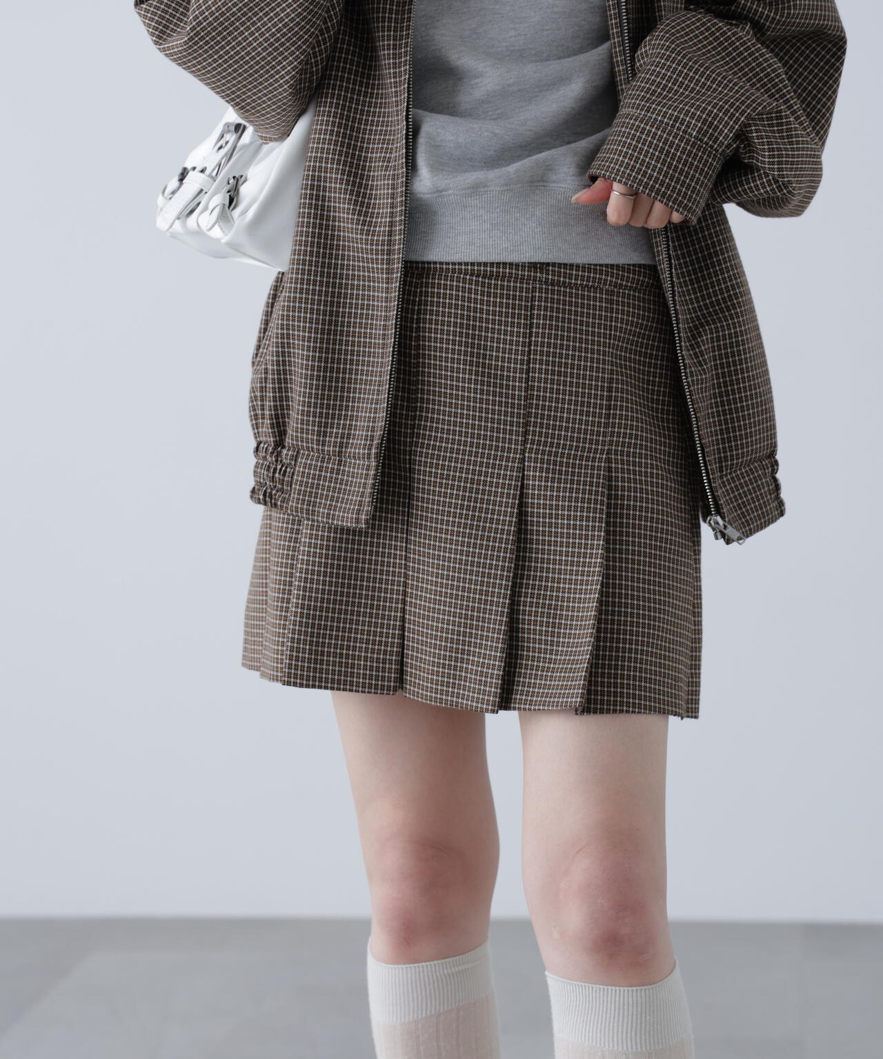 〈セットアップ対応〉プリーツミニスカート