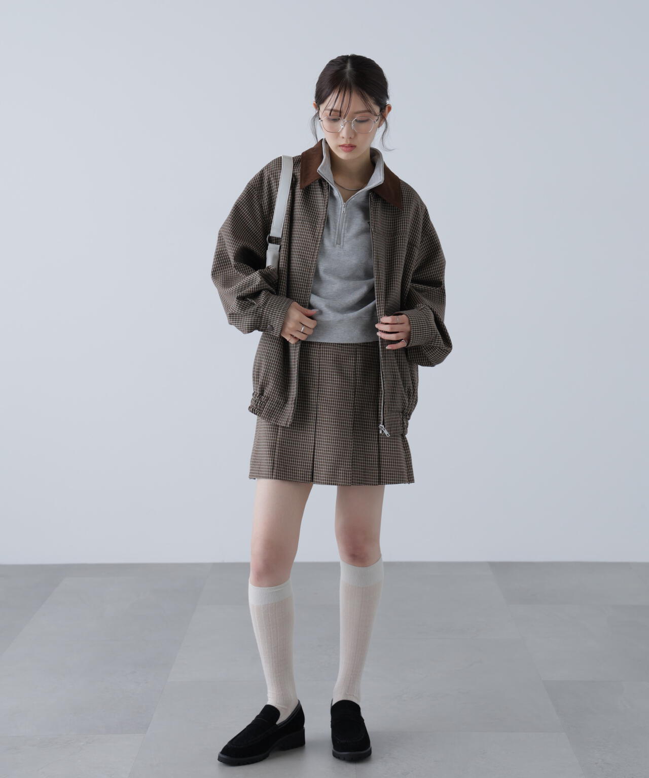 〈セットアップ対応〉プリーツミニスカート