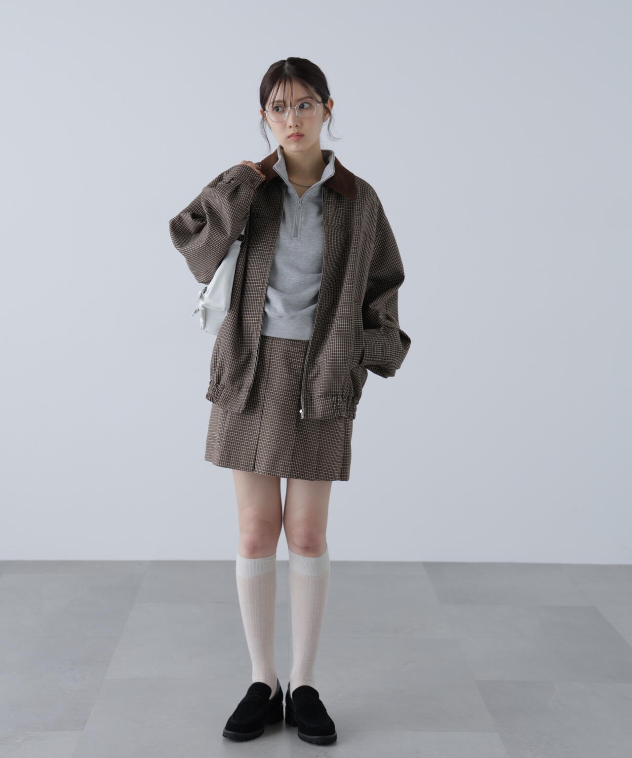 〈セットアップ対応〉プリーツミニスカート