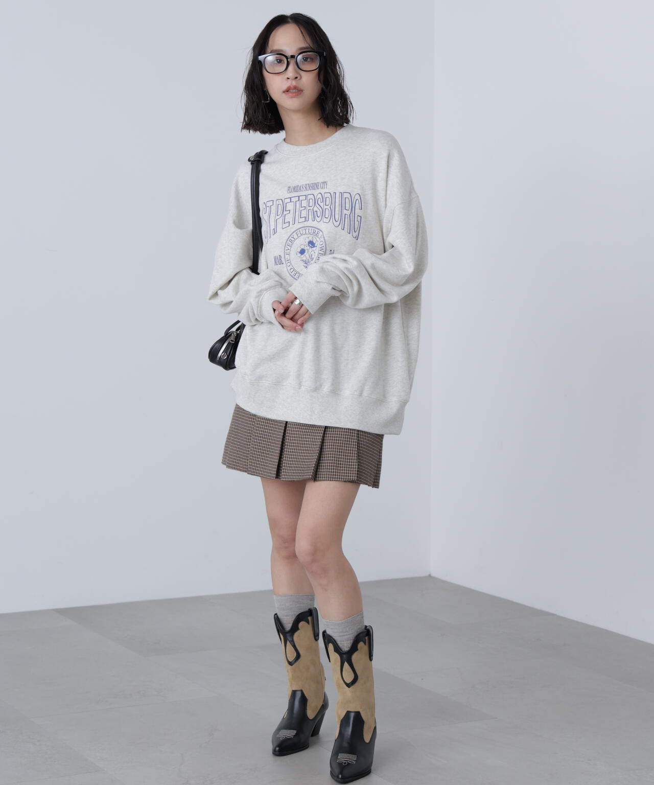 〈セットアップ対応〉プリーツミニスカート