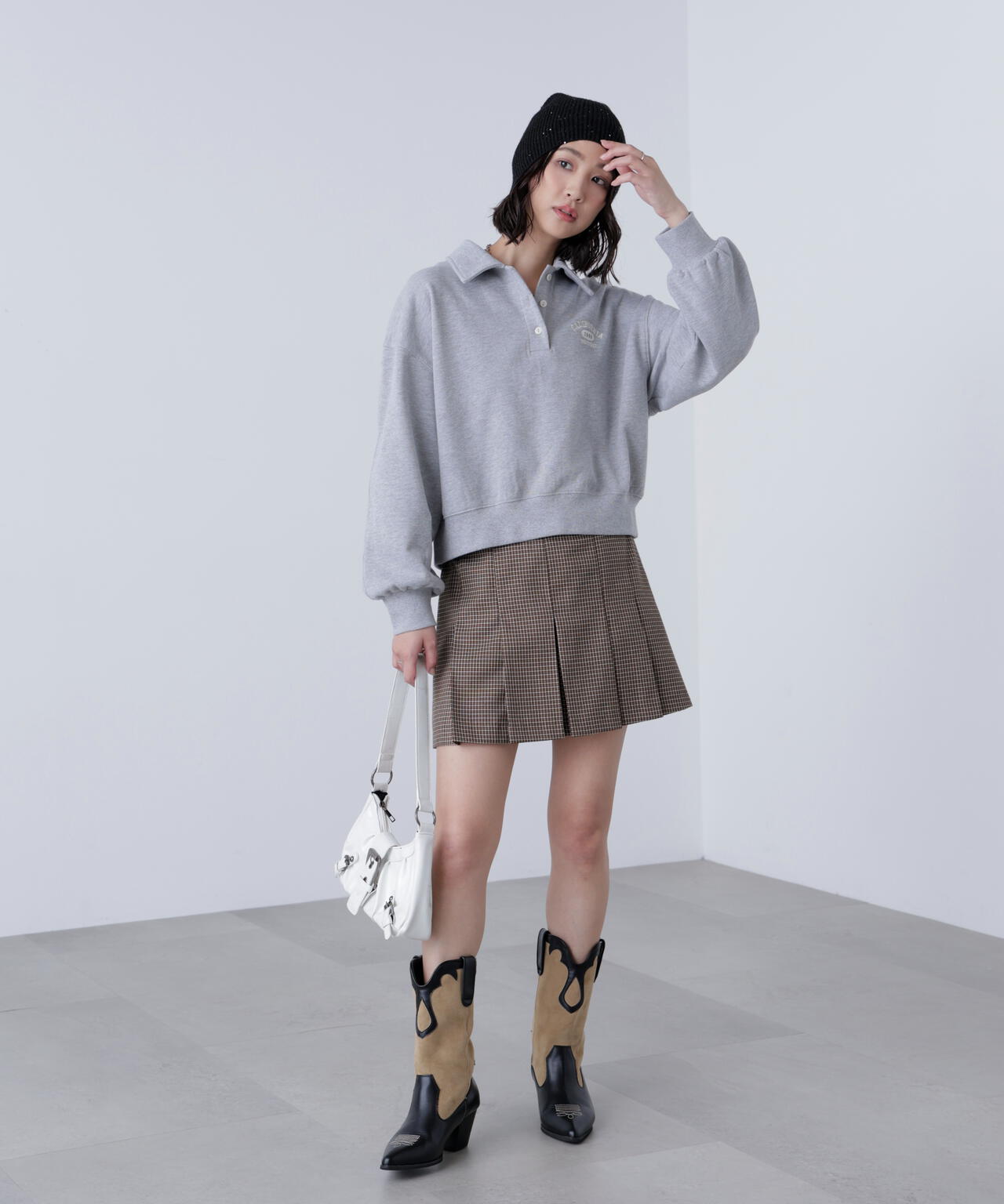 〈セットアップ対応〉プリーツミニスカート