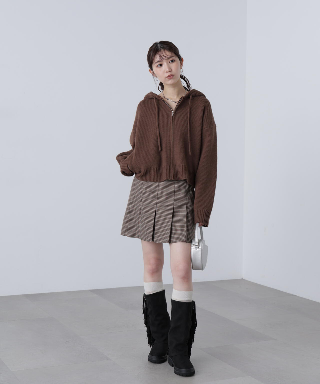 〈セットアップ対応〉プリーツミニスカート