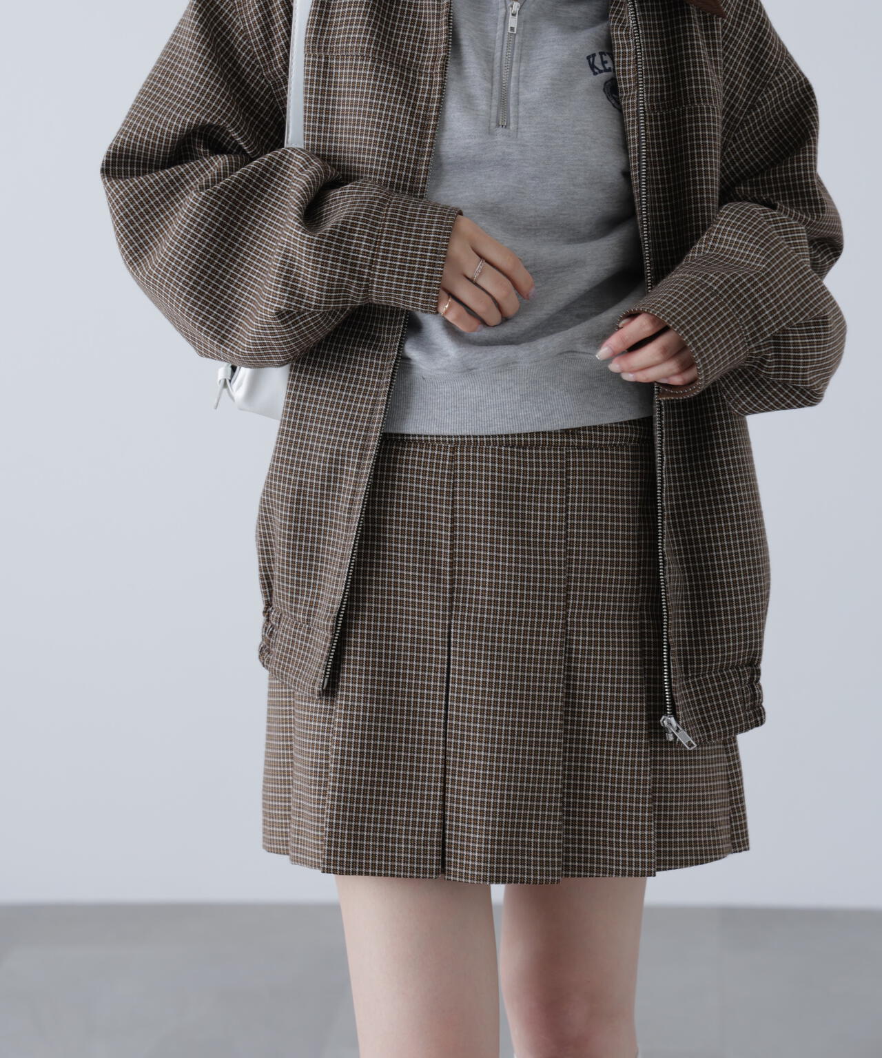 〈セットアップ対応〉プリーツミニスカート