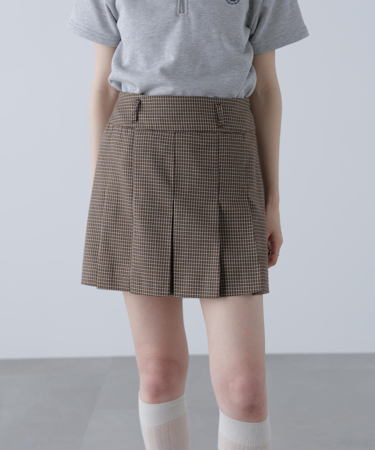 〈セットアップ対応〉プリーツミニスカート