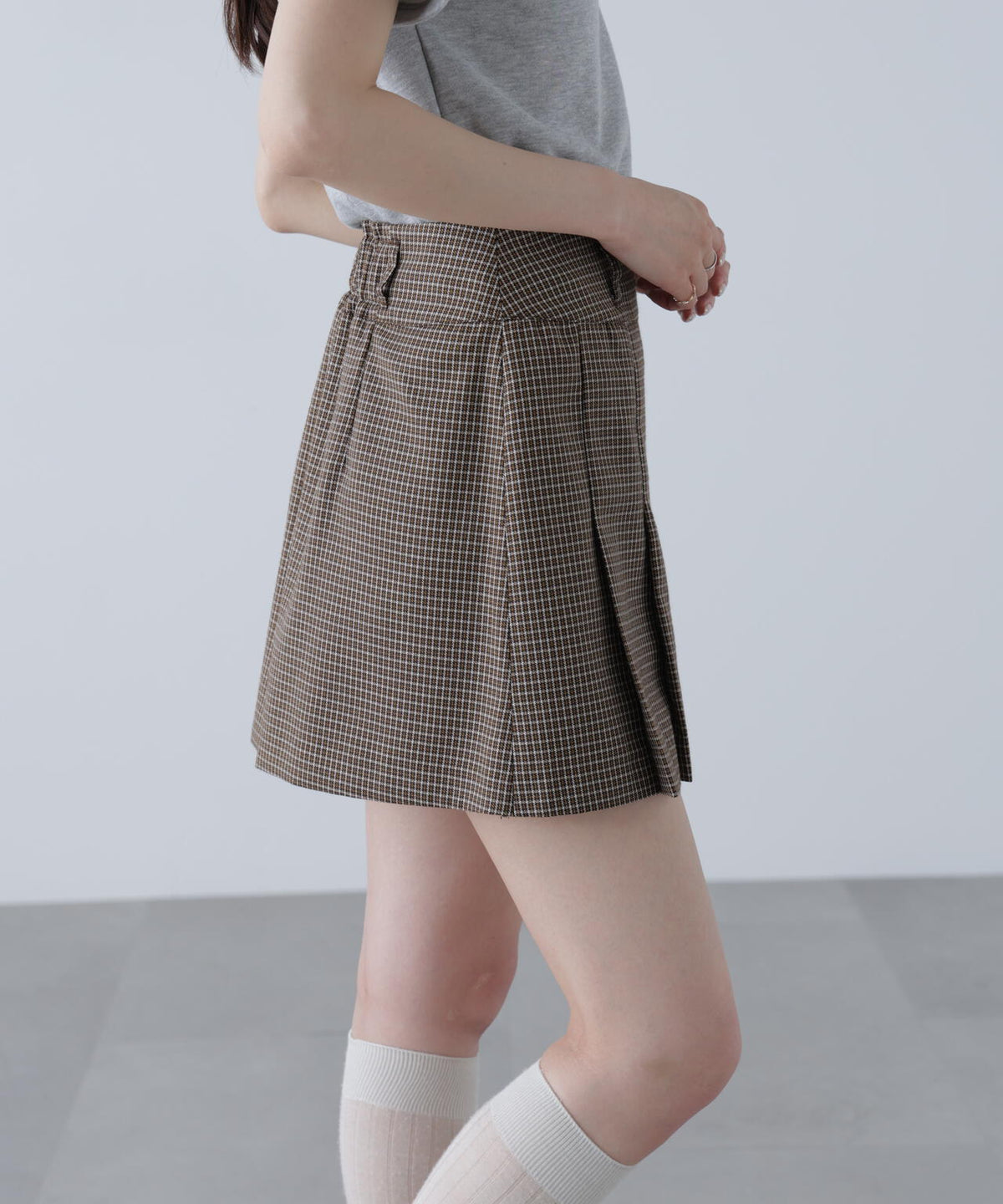 〈セットアップ対応〉プリーツミニスカート