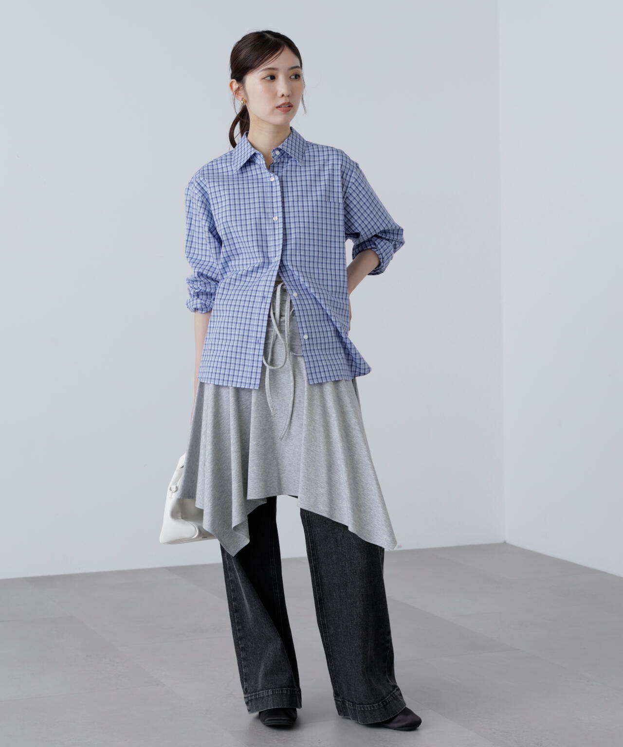 2wayイレヘムミディスカート