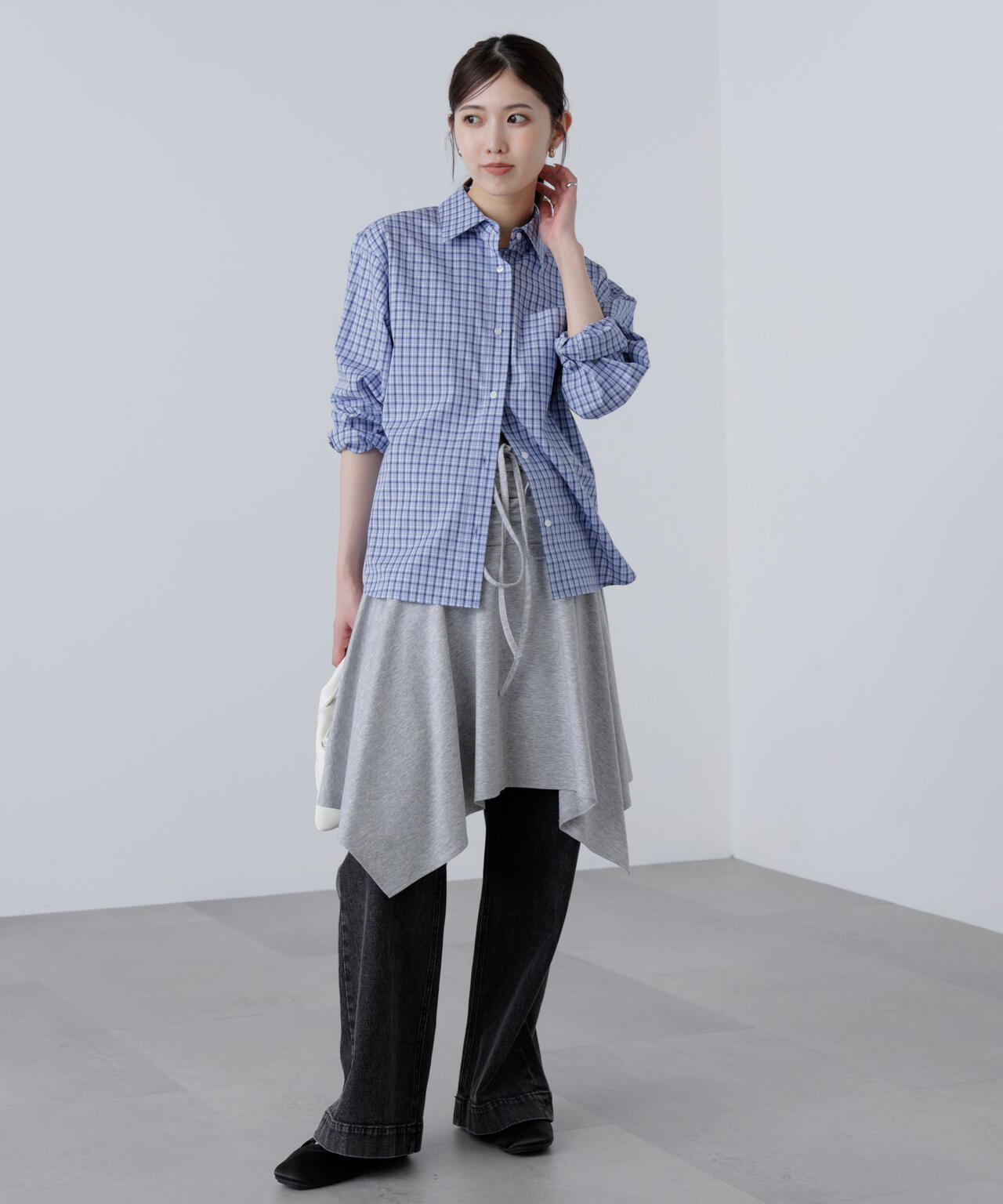 2wayイレヘムミディスカート