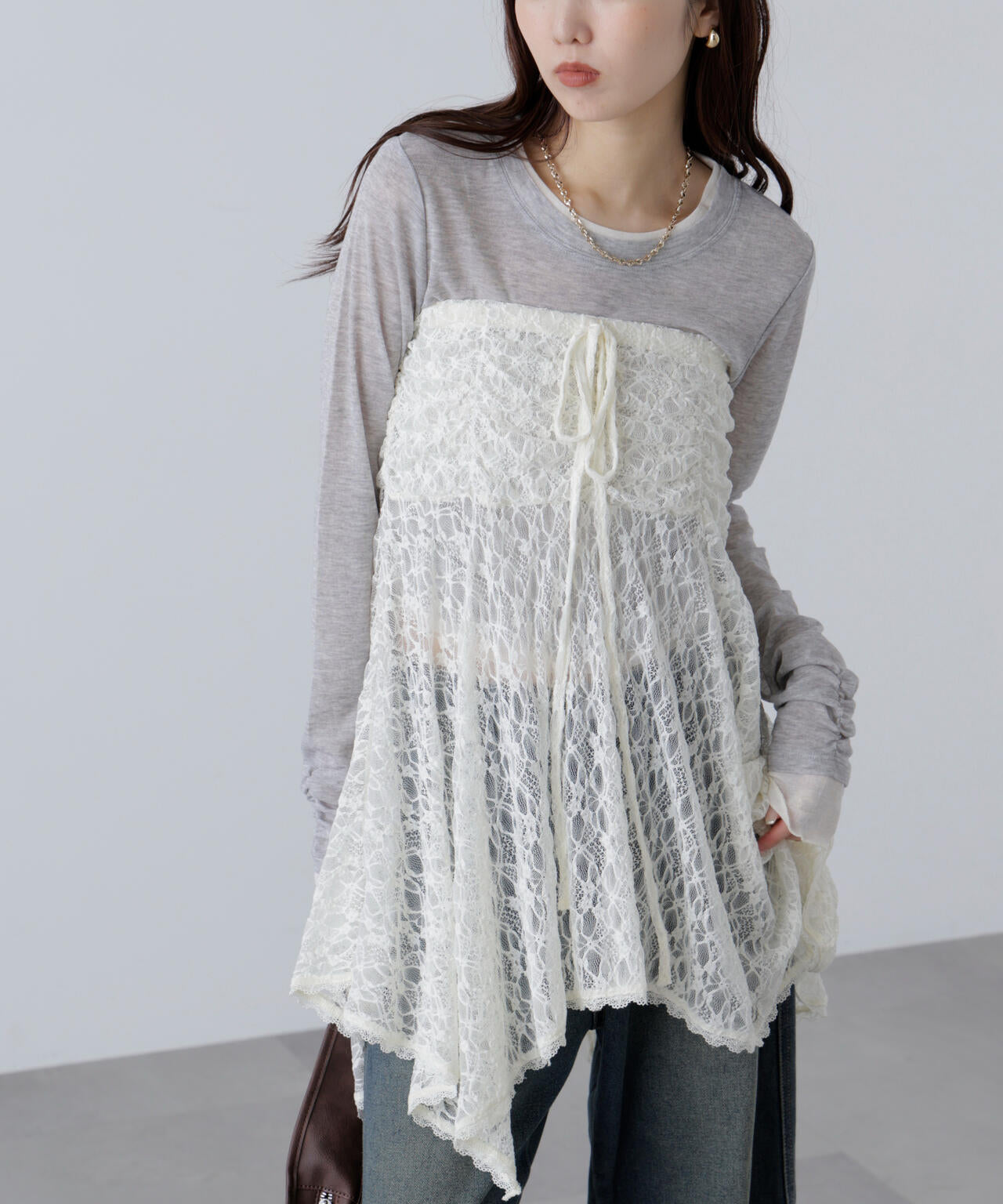 2wayイレヘムミディスカート