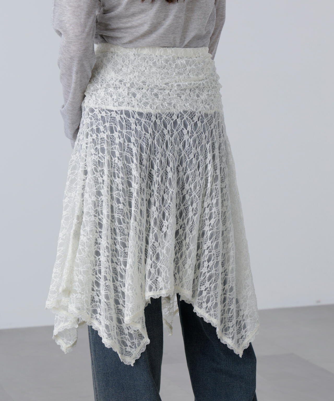 2wayイレヘムミディスカート