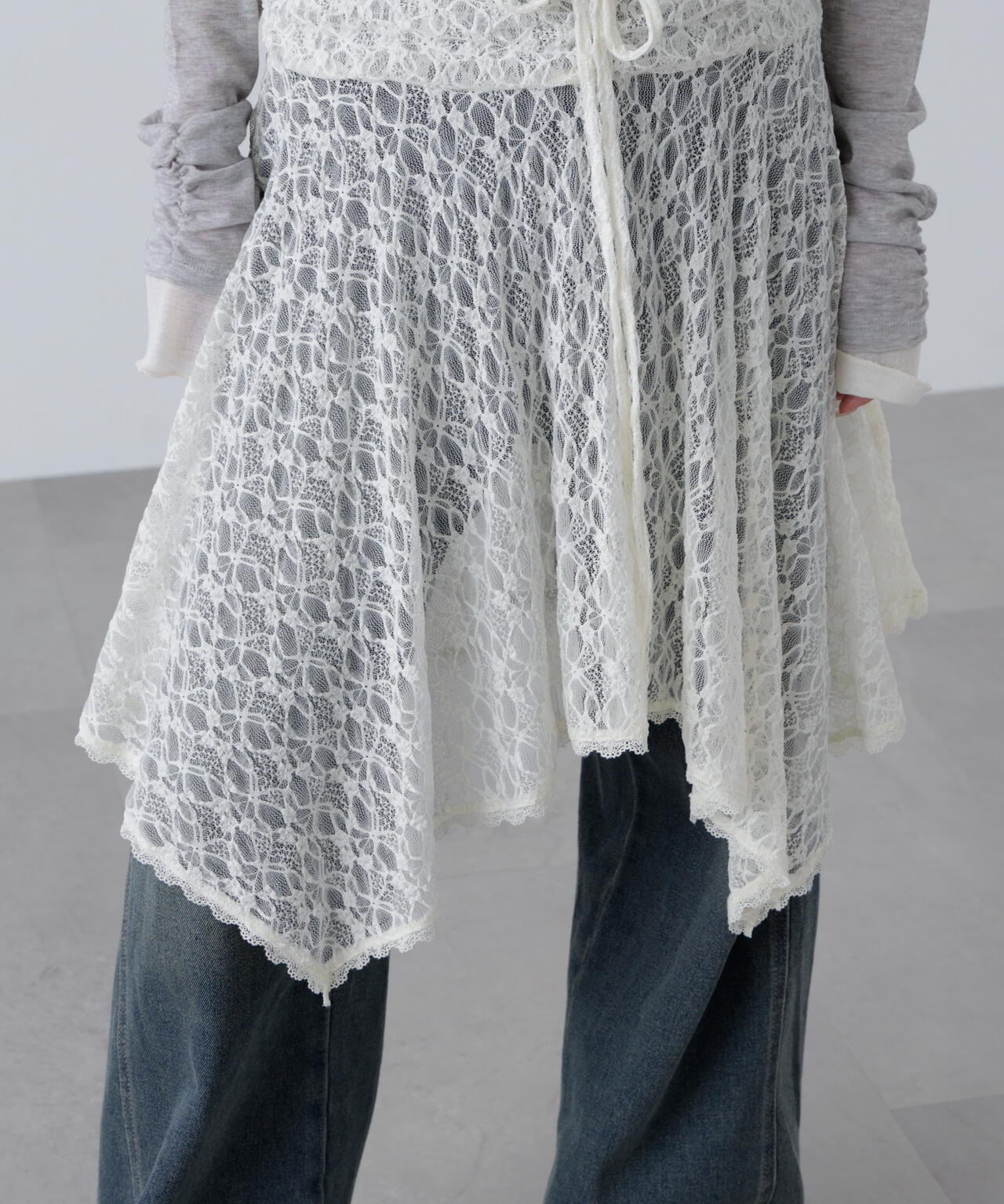 2wayイレヘムミディスカート