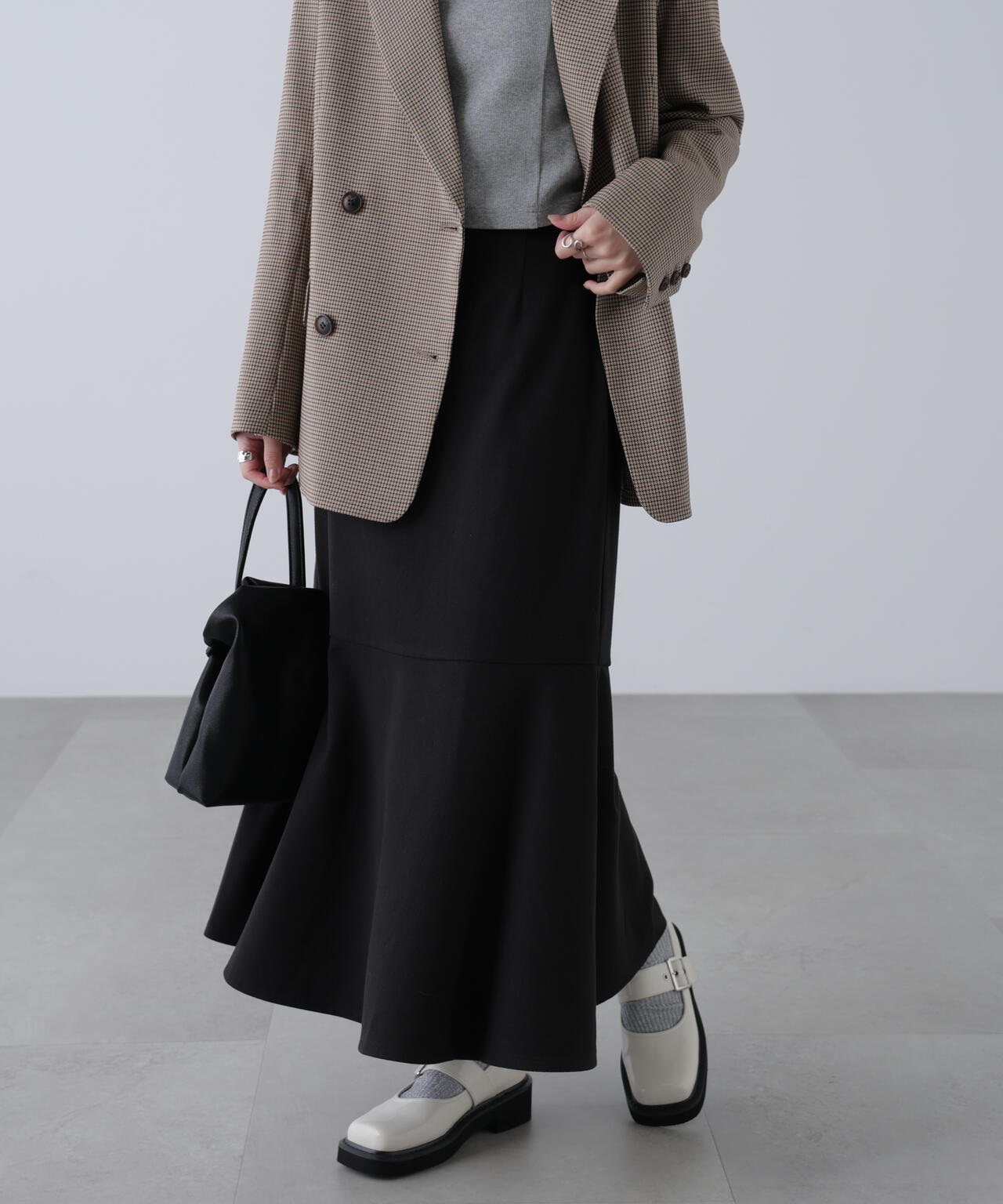 起毛ストレッチマーメイドスカート