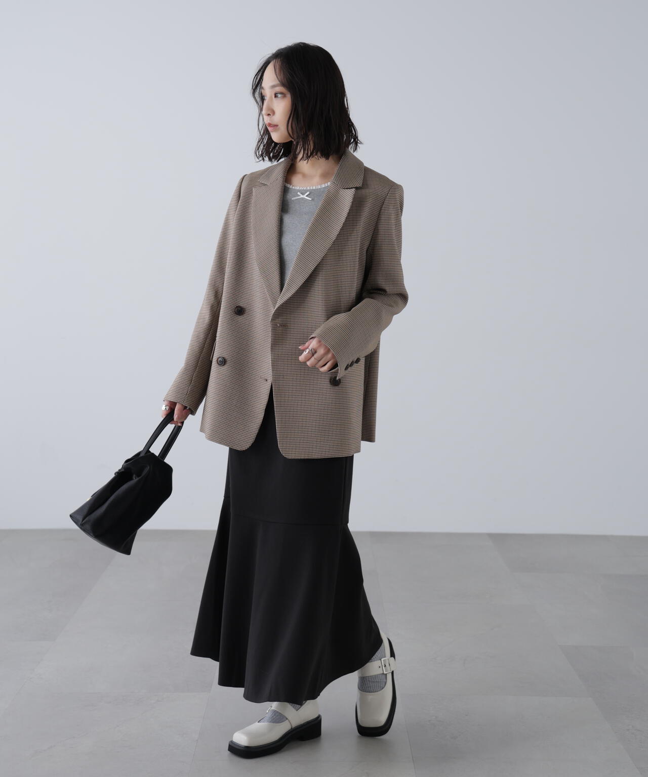 起毛ストレッチマーメイドスカート