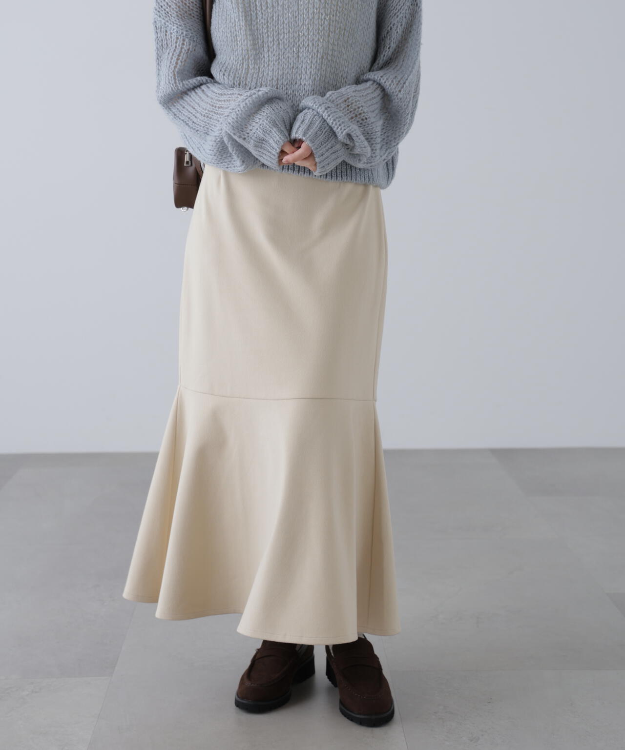 起毛ストレッチマーメイドスカート