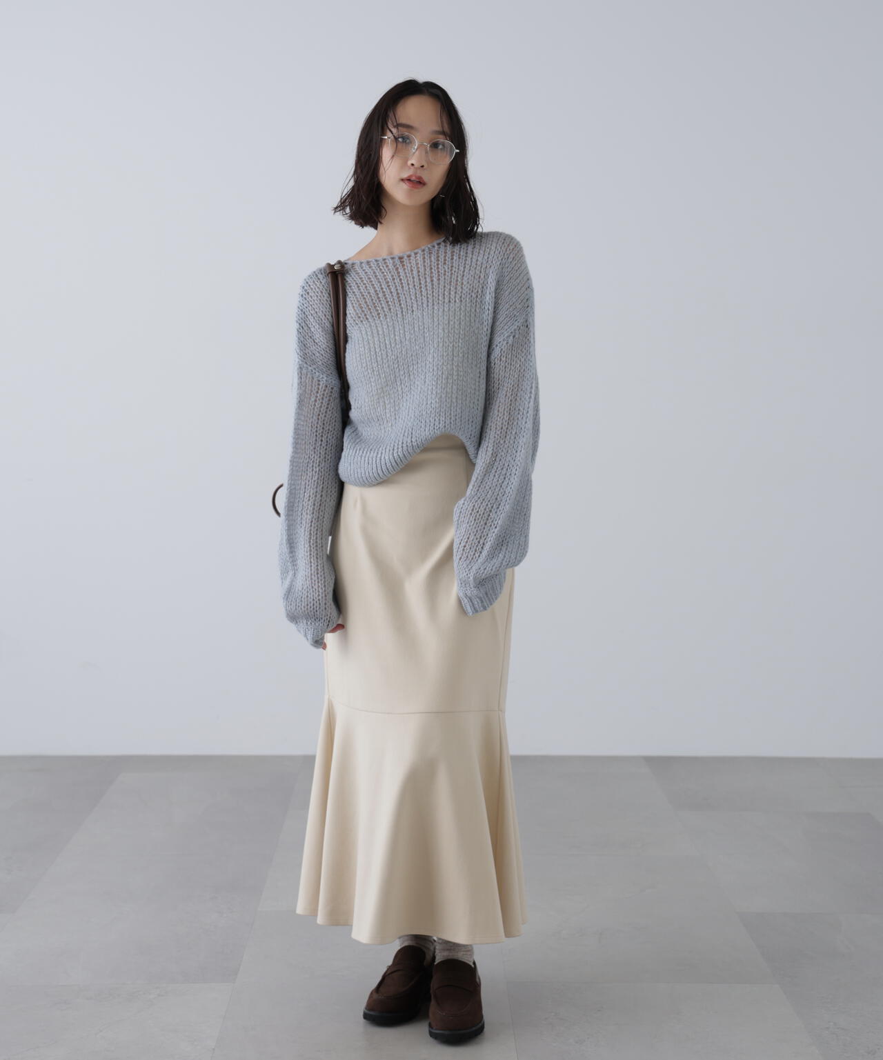 起毛ストレッチマーメイドスカート