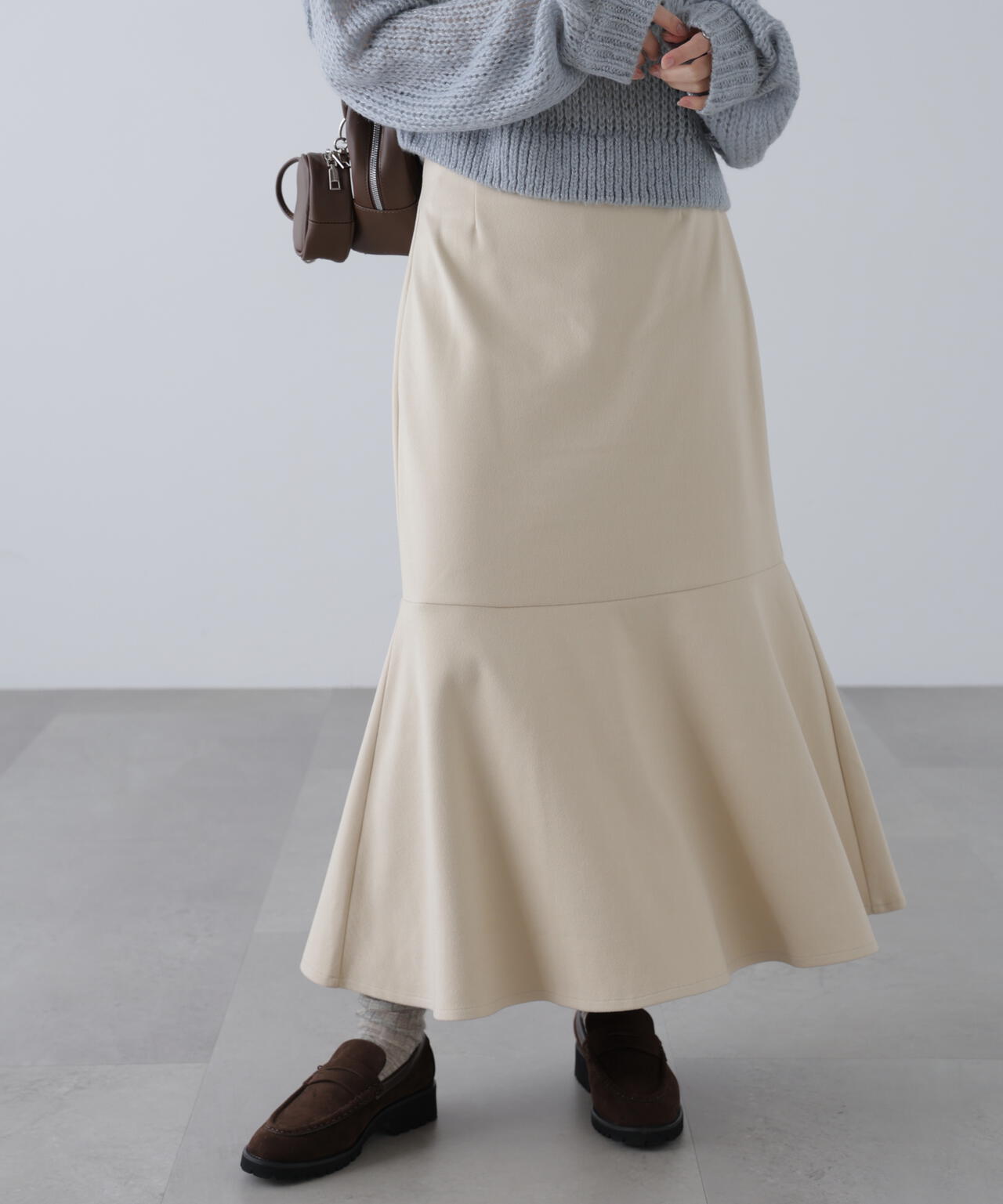 起毛ストレッチマーメイドスカート