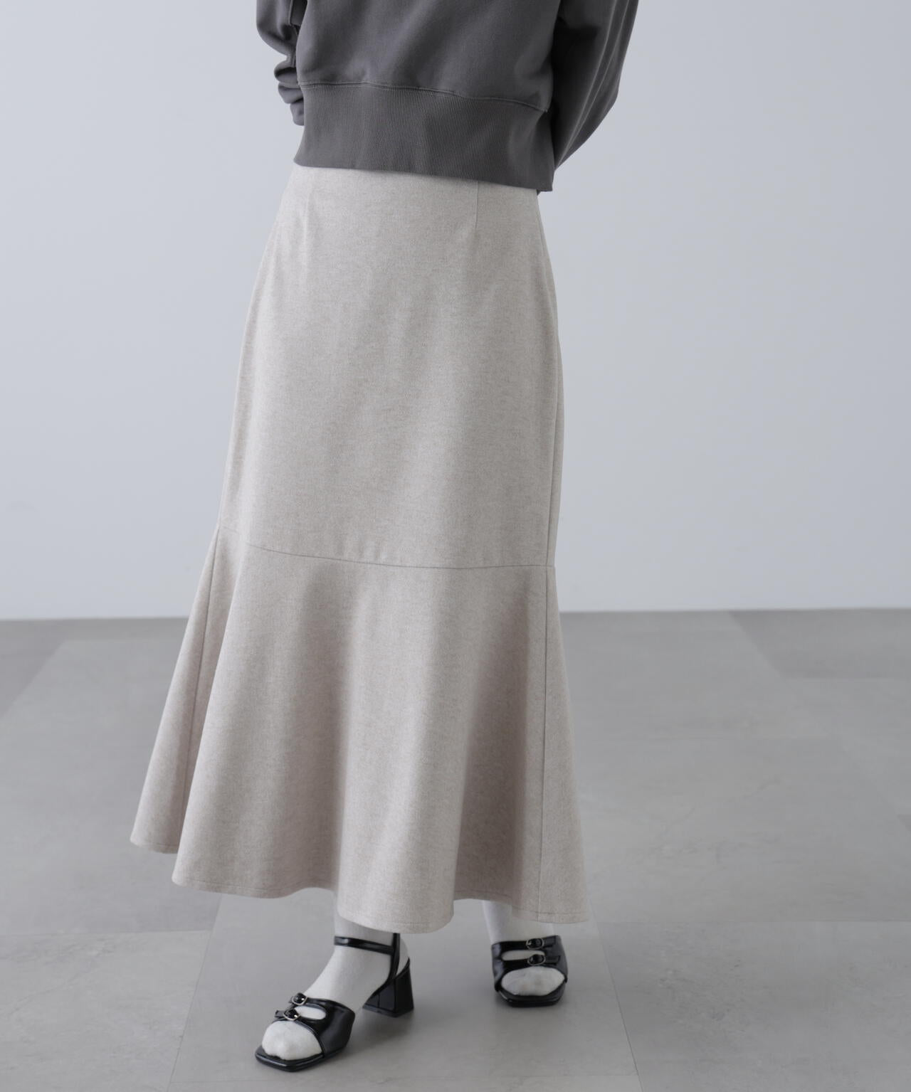 起毛ストレッチマーメイドスカート