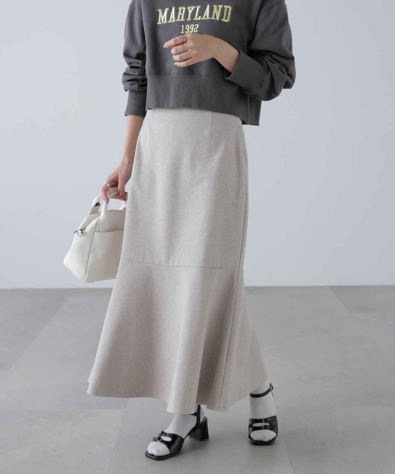 起毛ストレッチマーメイドスカート