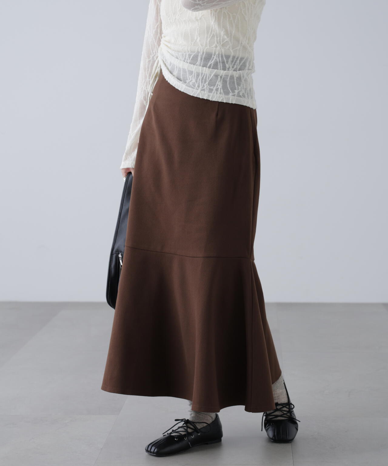 起毛ストレッチマーメイドスカート