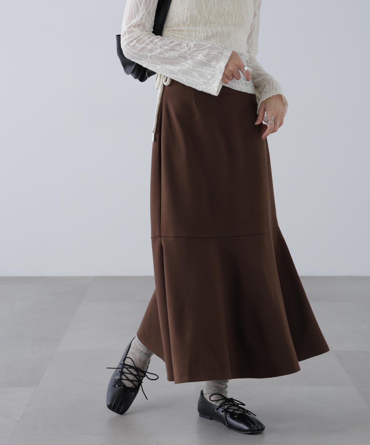 起毛ストレッチマーメイドスカート