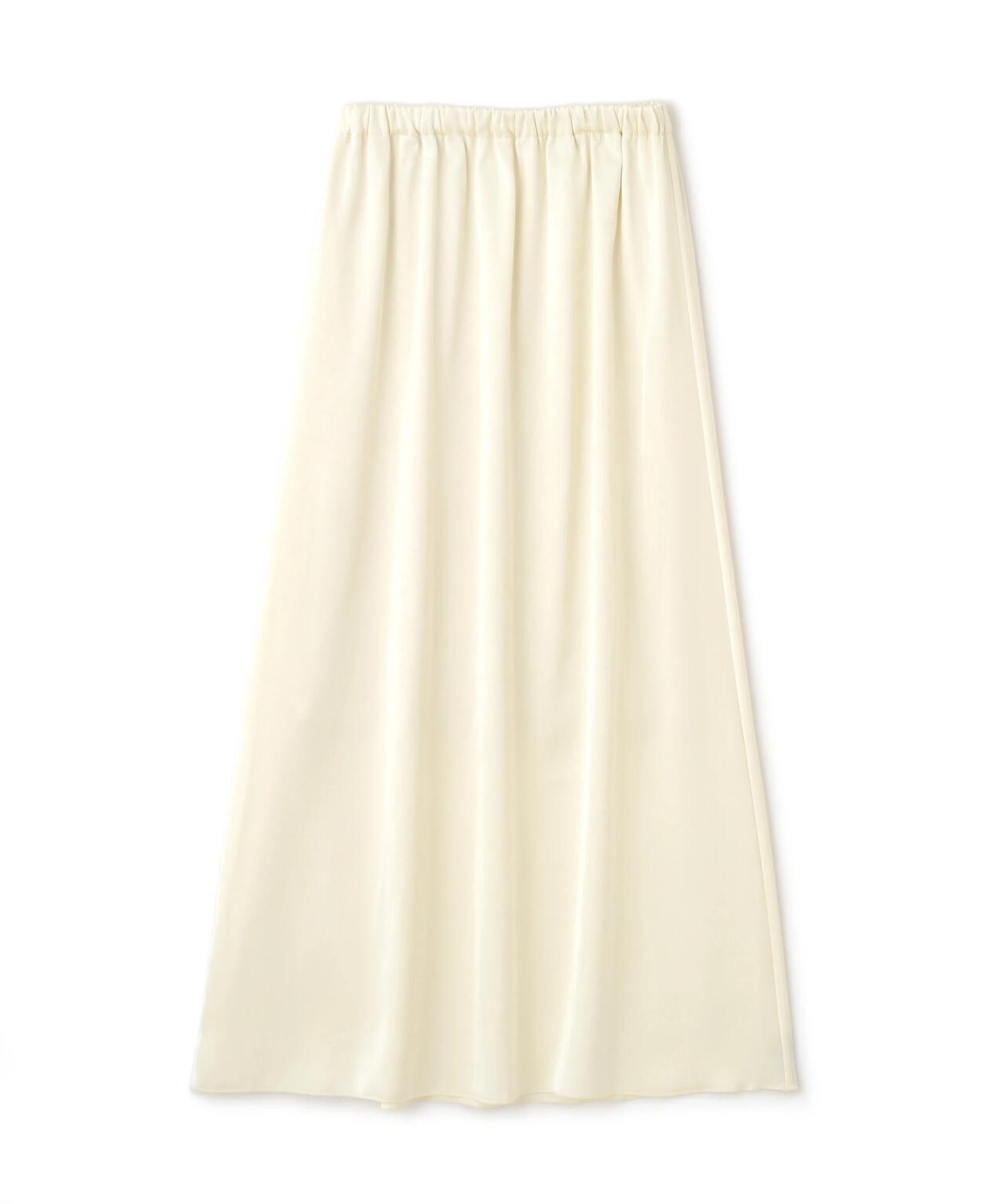 サテンナローロングスカート