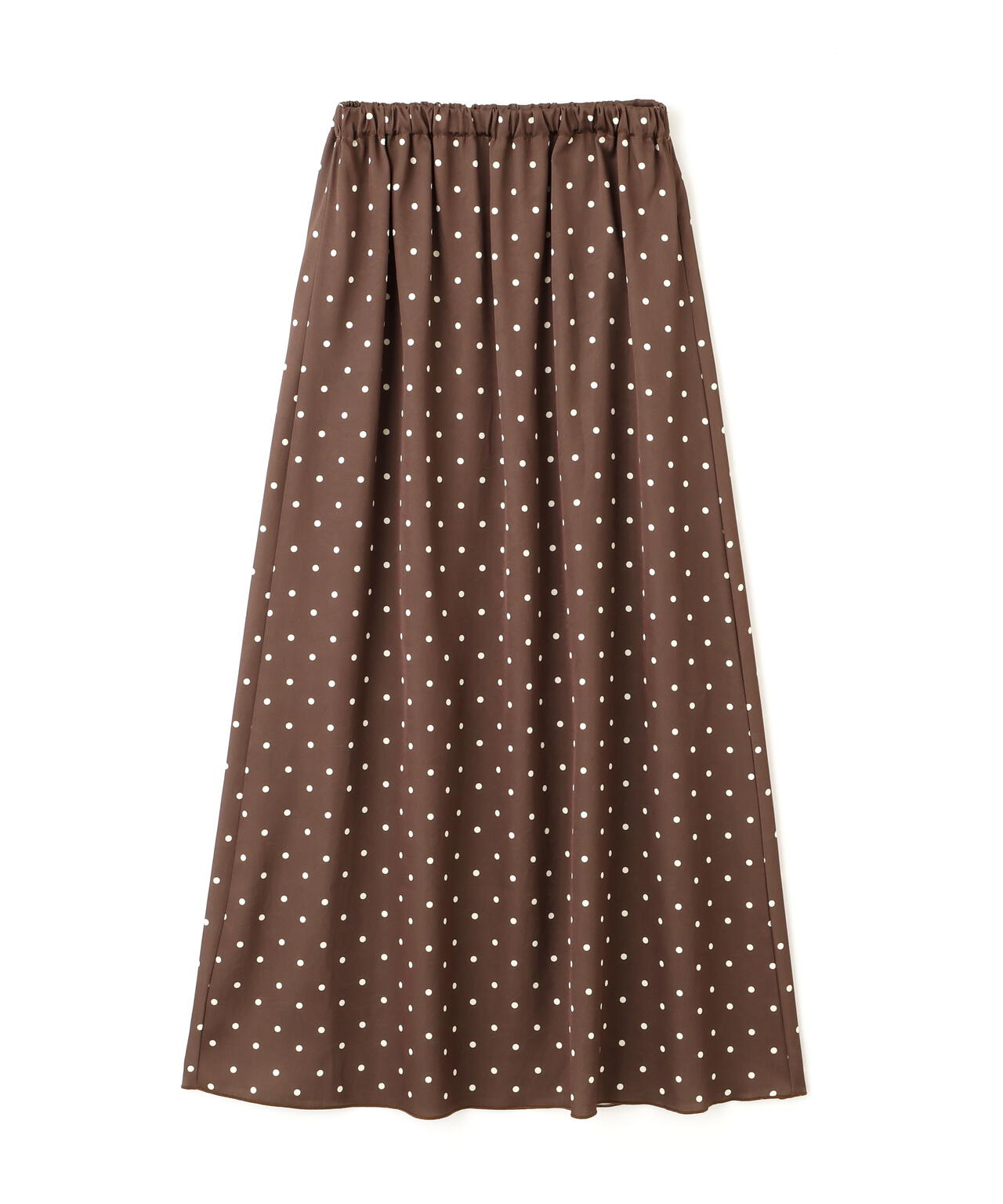 サテンナローロングスカート