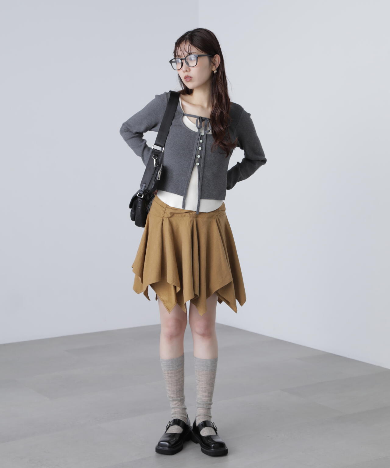 イレヘムギャザーミニスカート