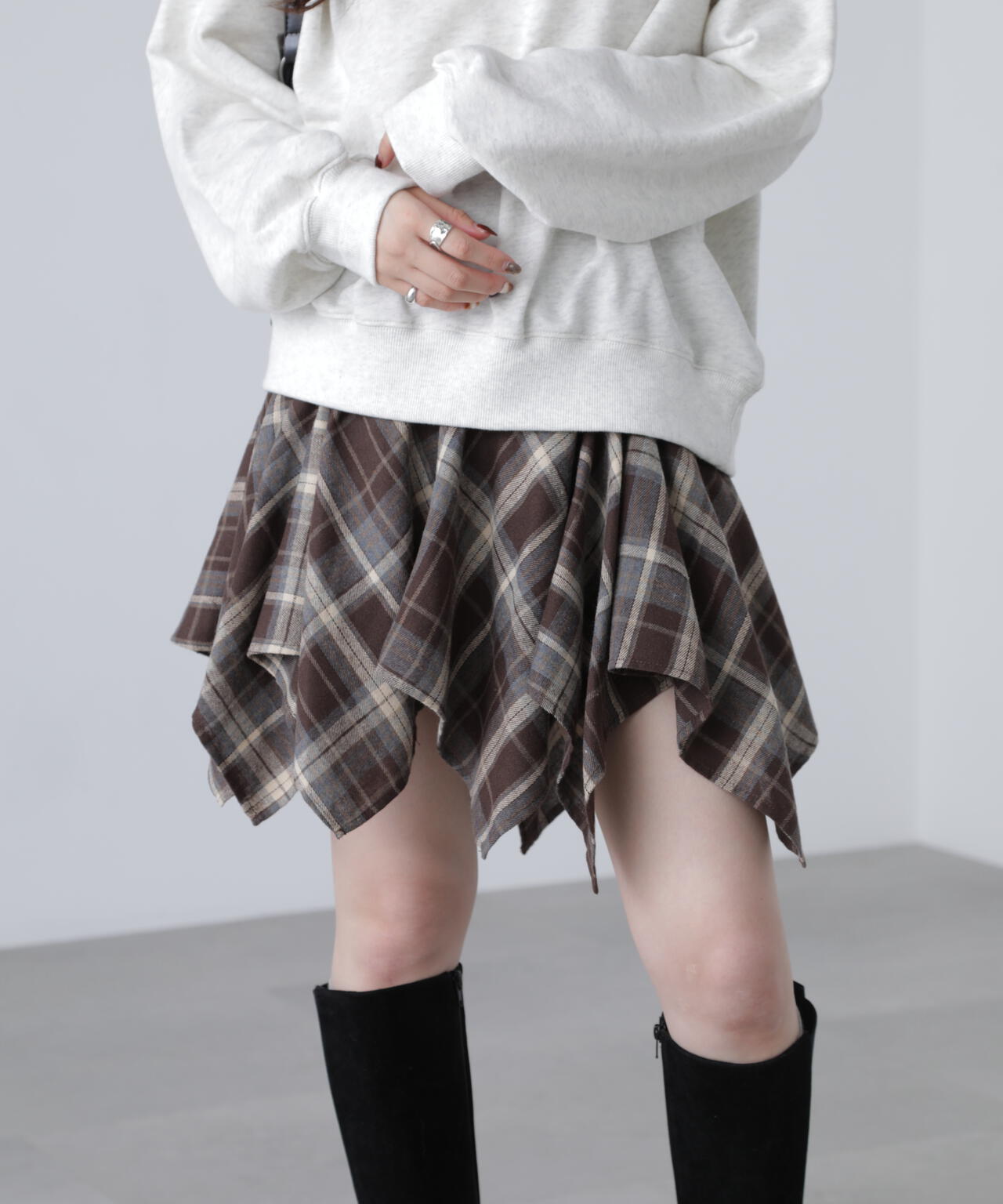 イレヘムギャザーミニスカート