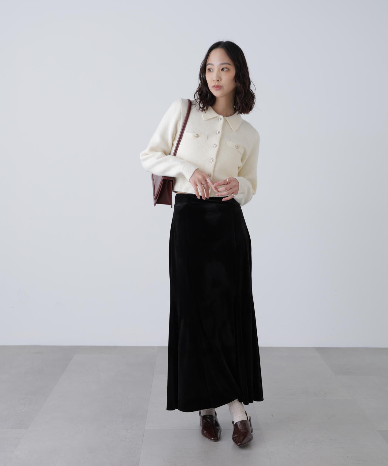 ベロアマーメイドスカート