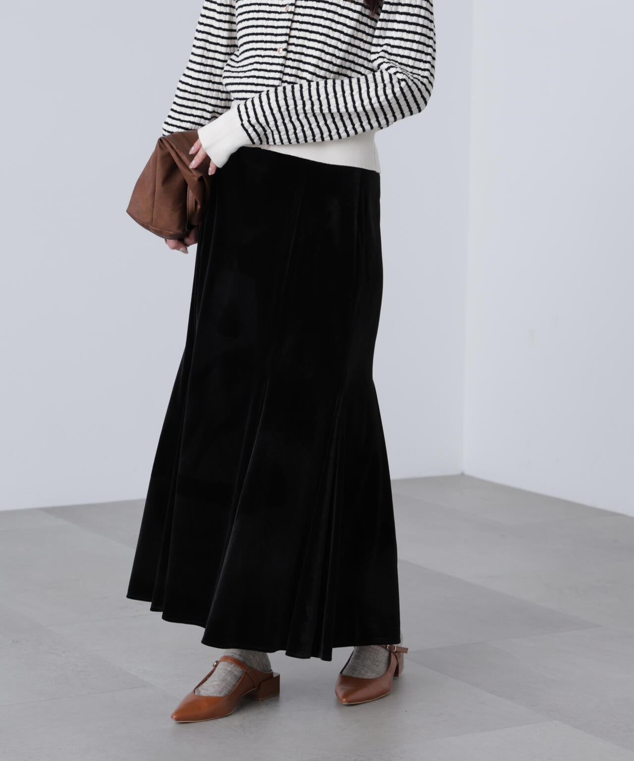 ベロアマーメイドスカート