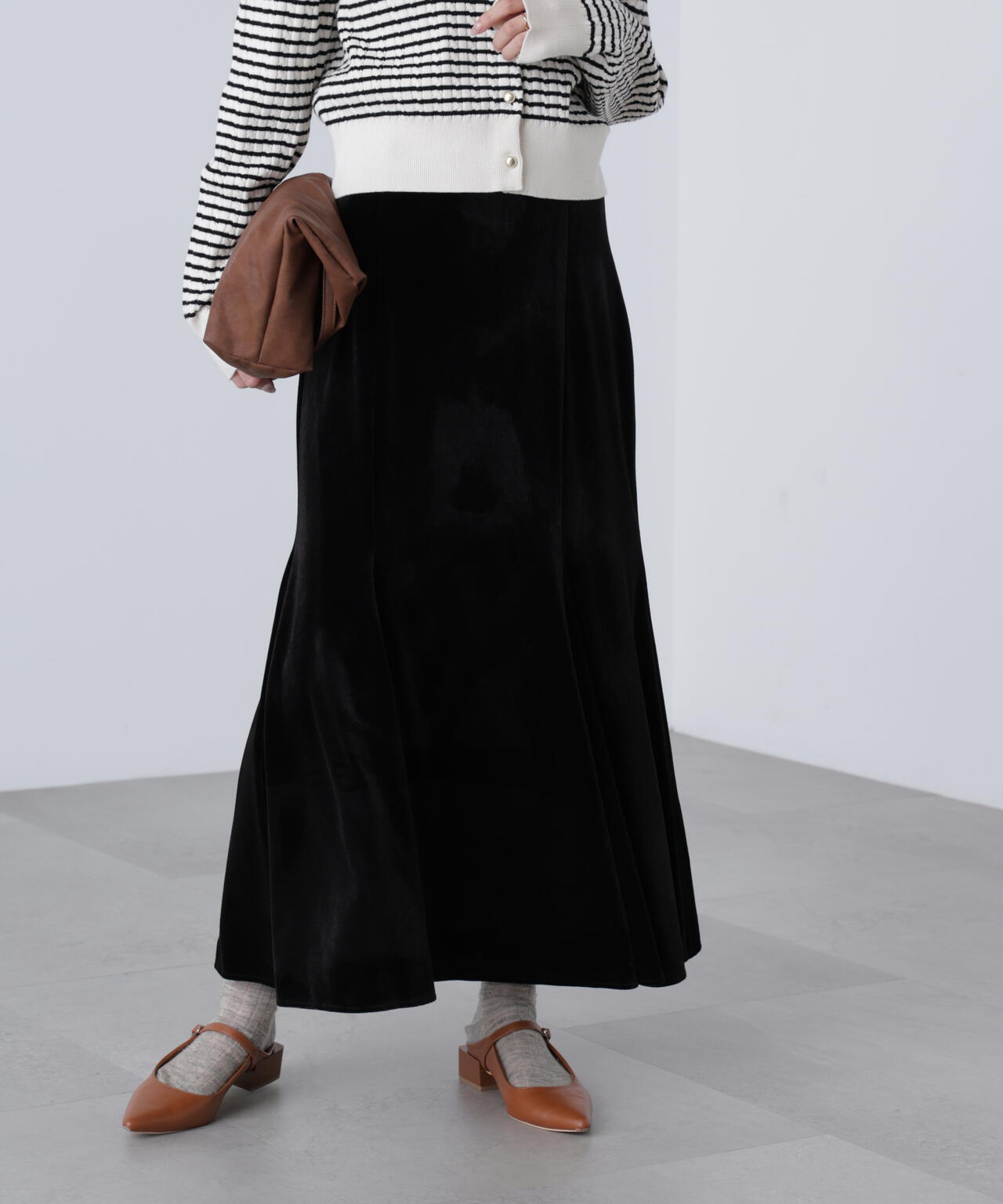 ベロアマーメイドスカート
