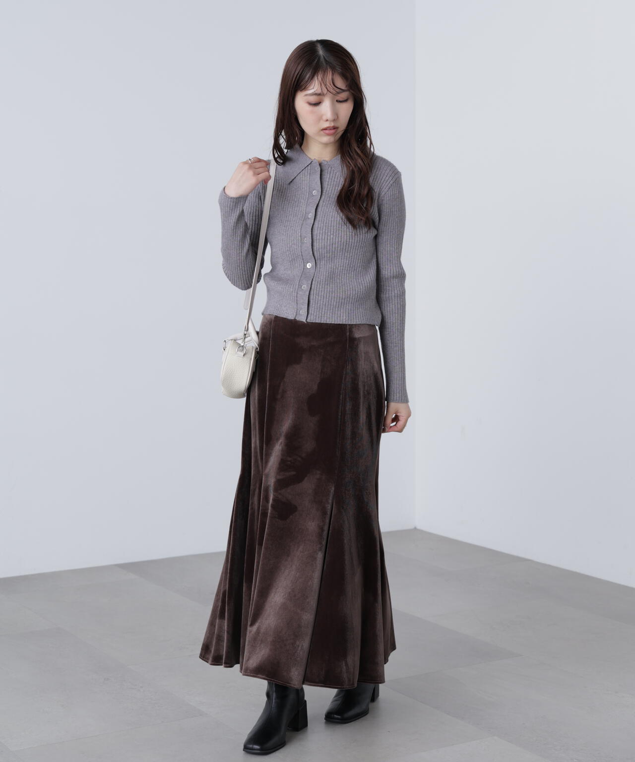 ベロアマーメイドスカート