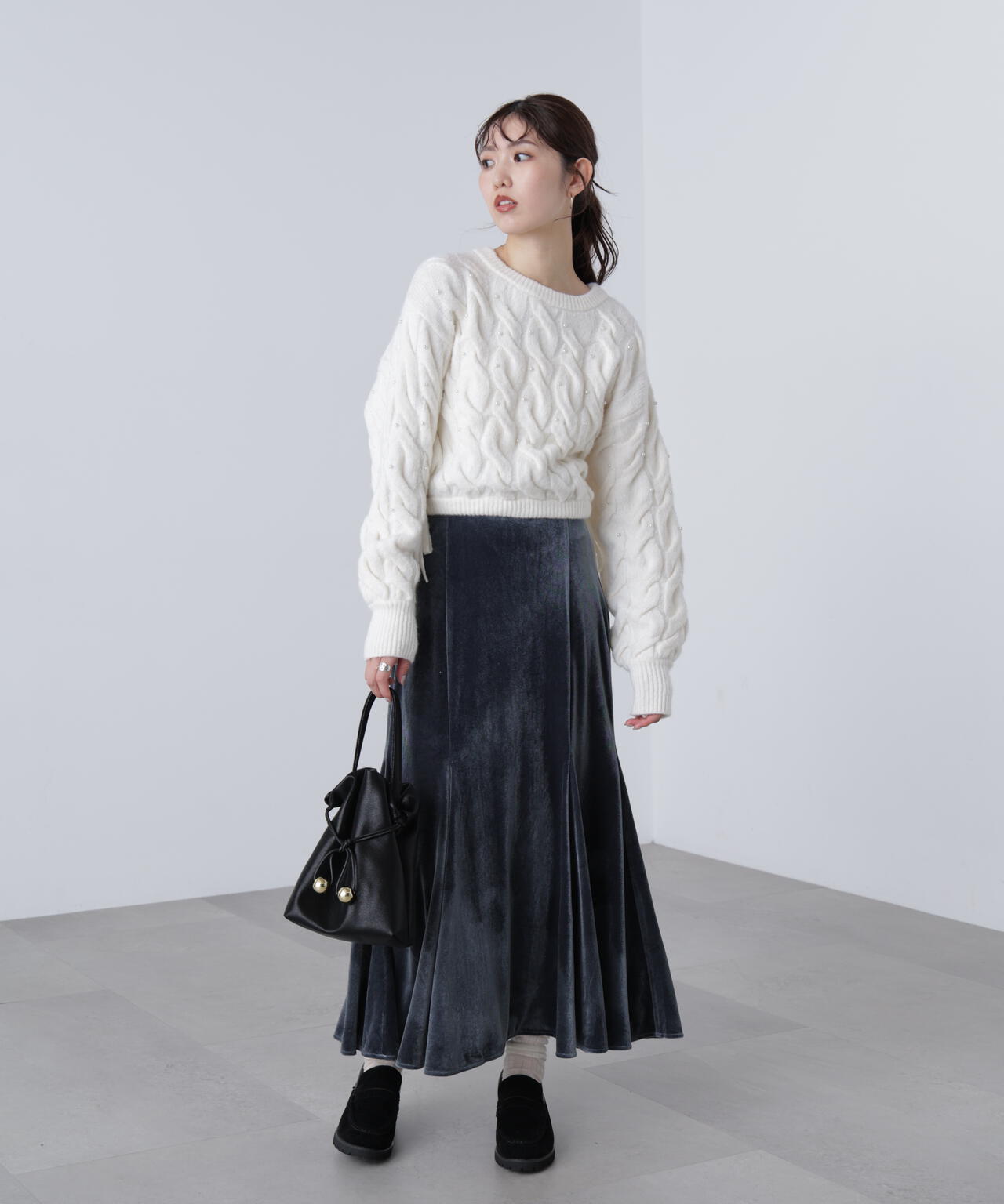 ベロアマーメイドスカート