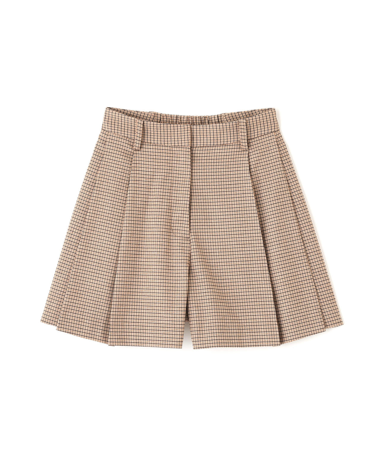 〈セットアップ対応〉ツータックキュロットパンツ