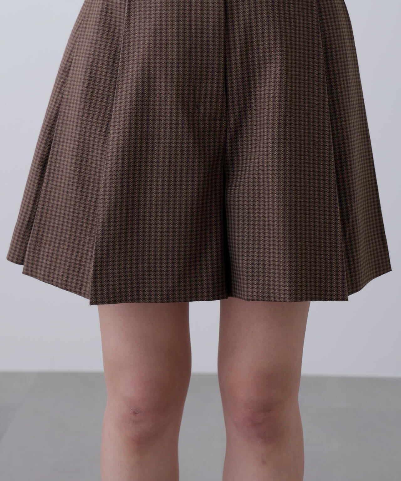 〈セットアップ対応〉ツータックキュロットパンツ