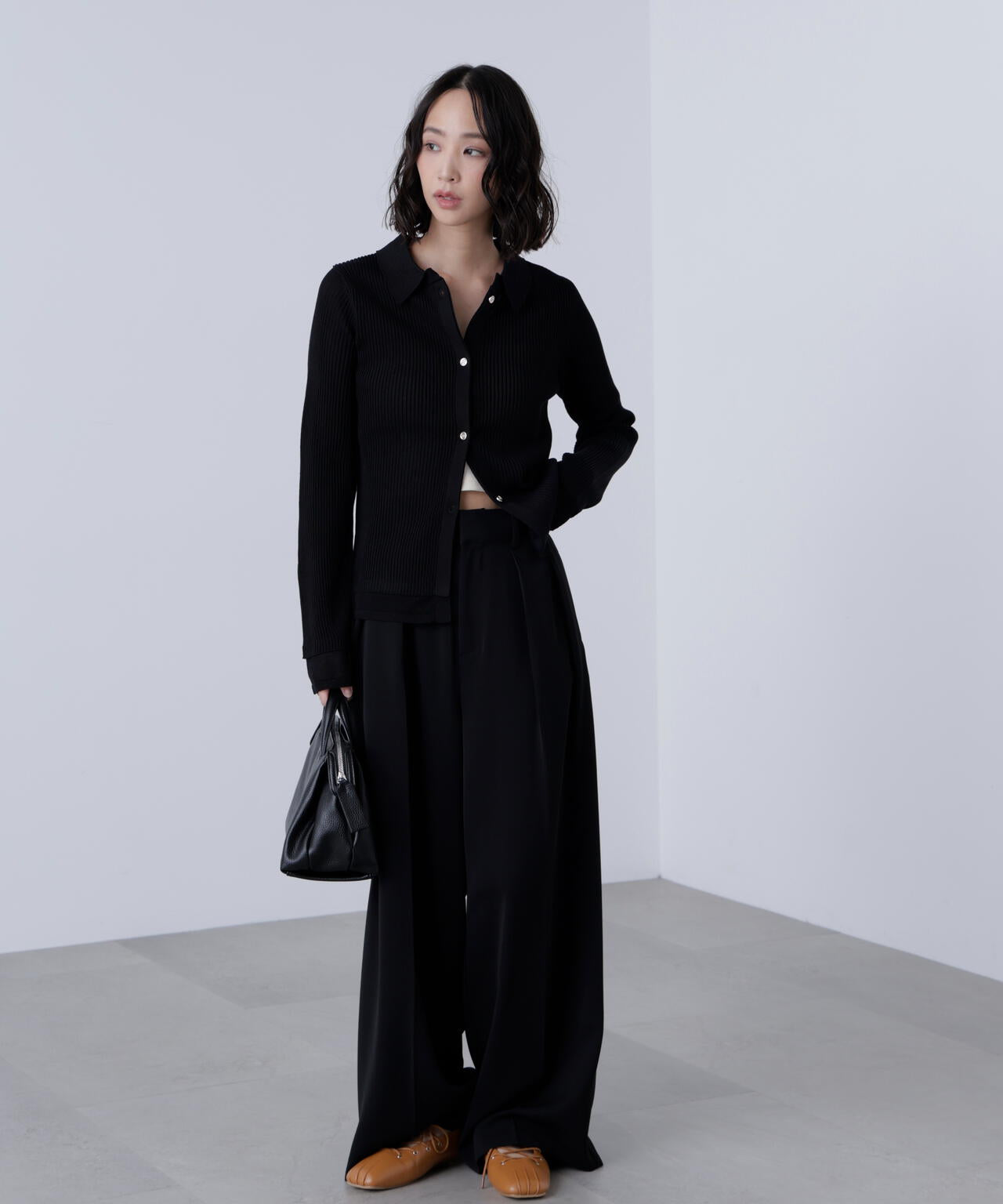 【はかな企画】【低身長向けXXSあり】2タックハイウエストスラックス〈MFM〉