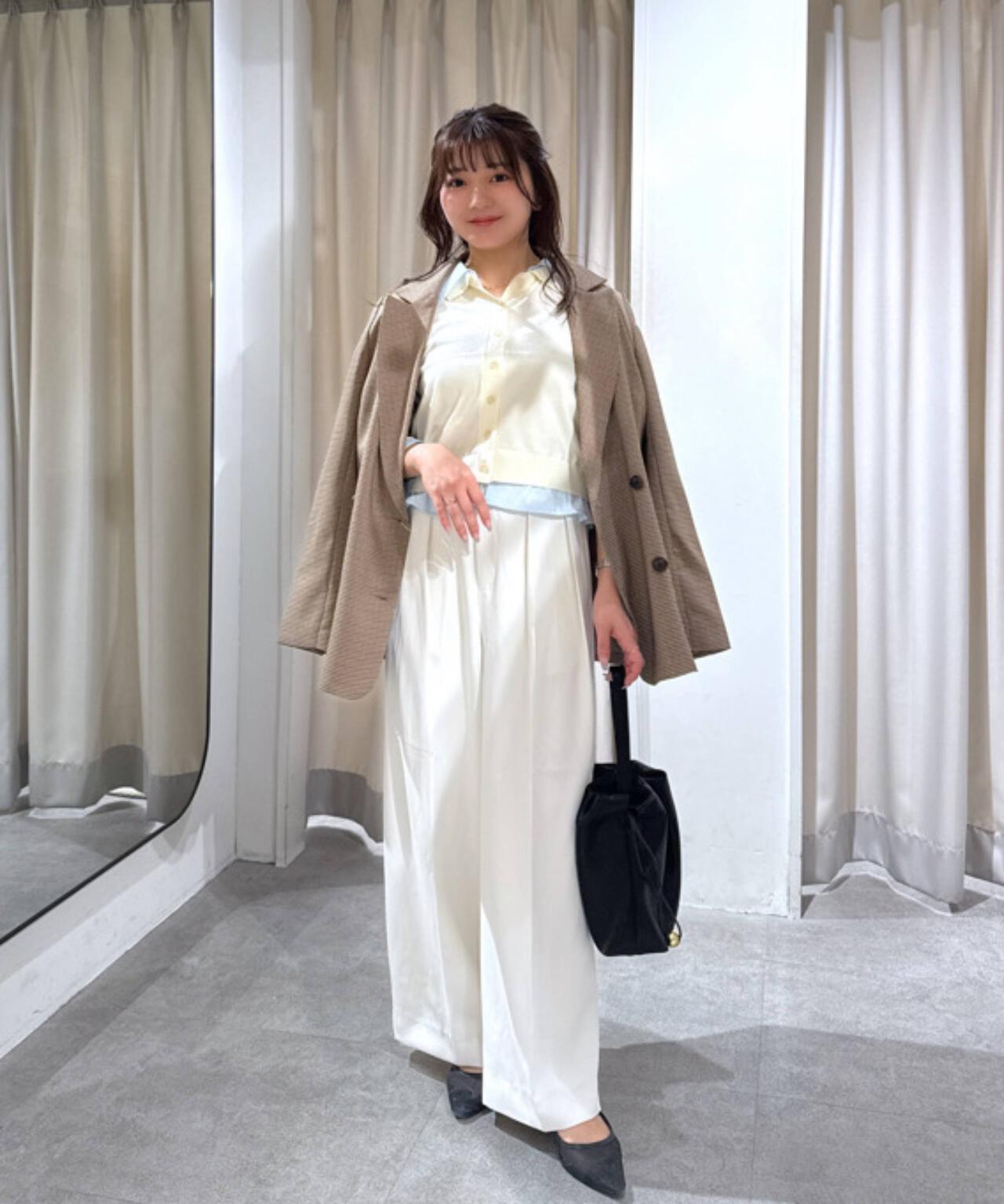 【はかな企画】【低身長向けXXSあり】2タックハイウエストスラックス〈MFM〉