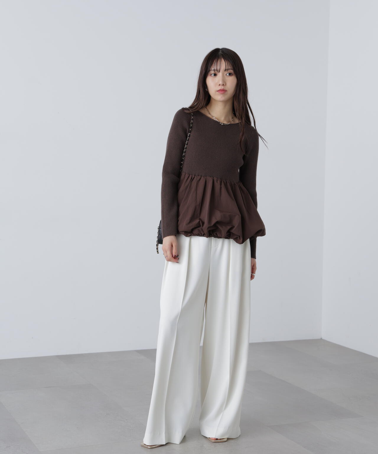 【はかな企画】【低身長向けXXSあり】2タックハイウエストスラックス〈MFM〉