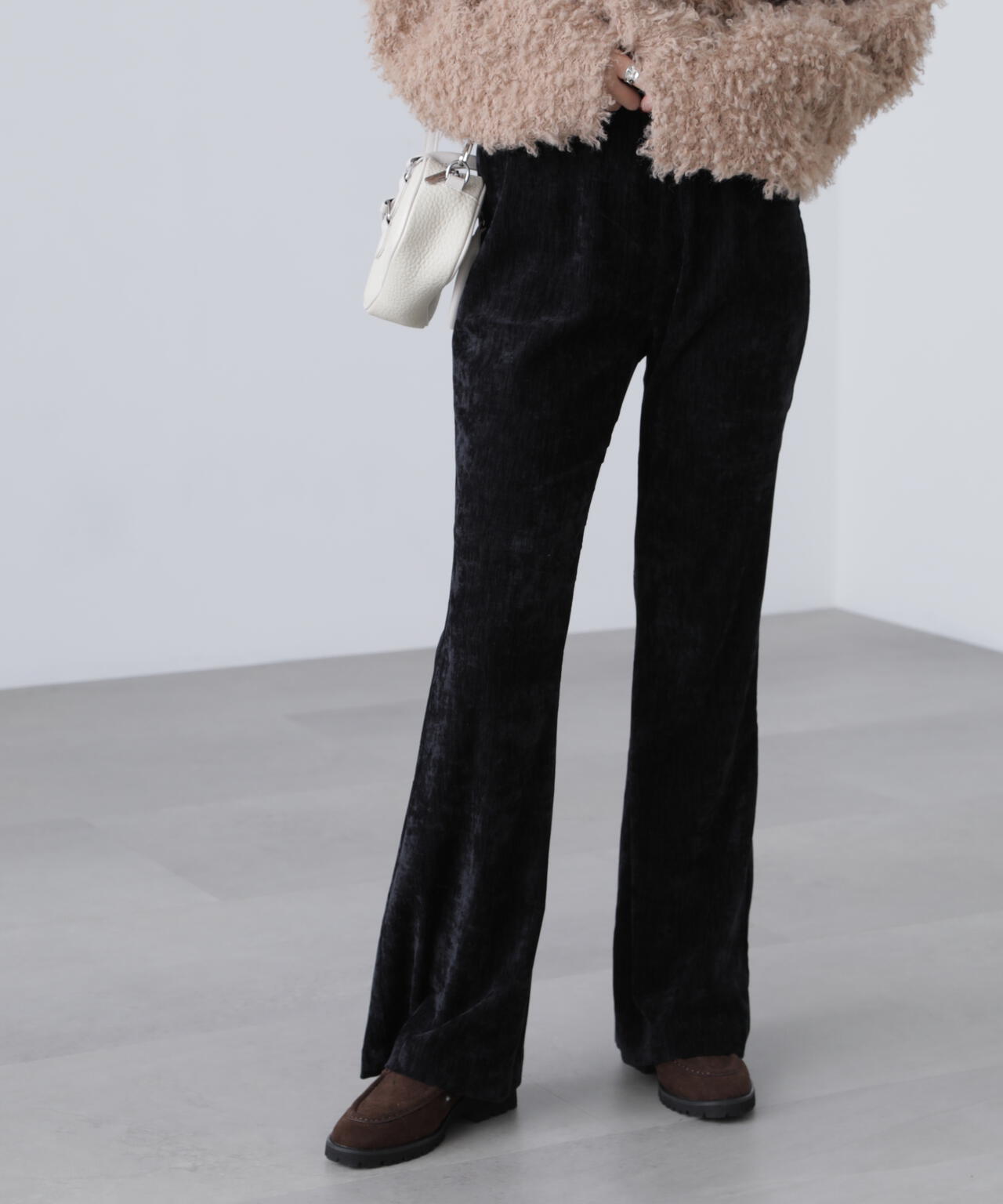 ベロアフレアレギンスパンツ