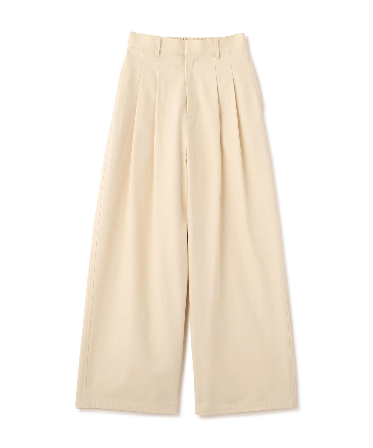 微起毛ツータックボリュームパンツ