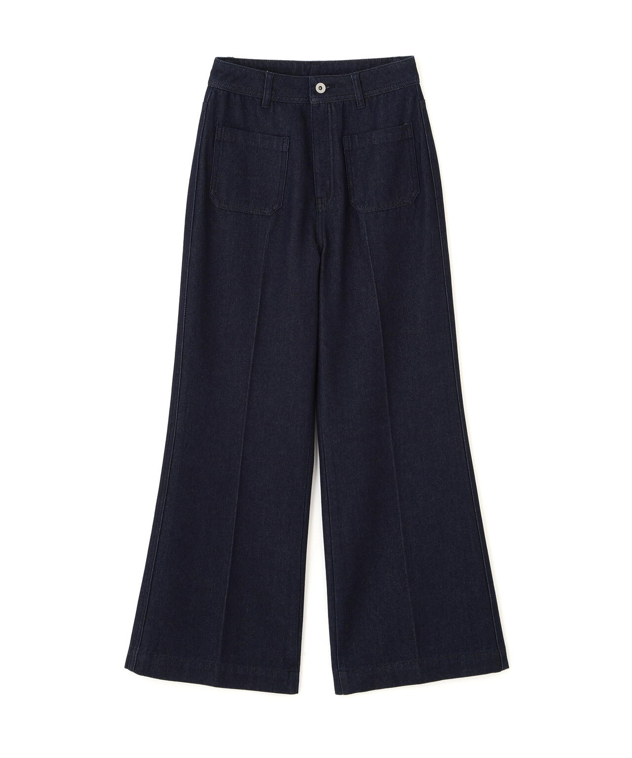 フロントポケットソフトバギーデニムパンツ